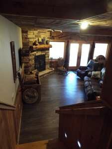 Crooked Creek Construction Log Home Interior Interior Great Room 2