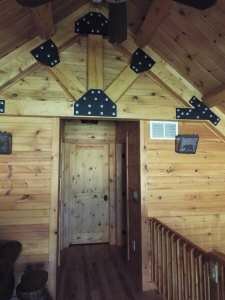 Crooked Creek Construction Log Home Interior Doorway