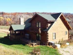 Crooked Creek Construction Log Home Exterior 3