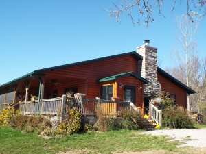 Crooked Creek Construction Log Home Exterior 7